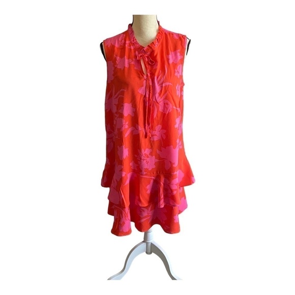 ORANGE AND PINK SUMMER DRESS-SIZE XL - Picture 1 of 9